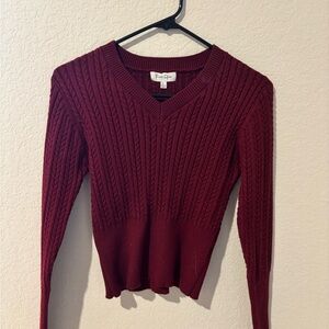 Women's Burgundy Sweater